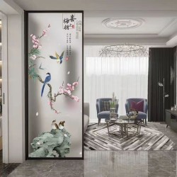 艺术玻璃屏风X126