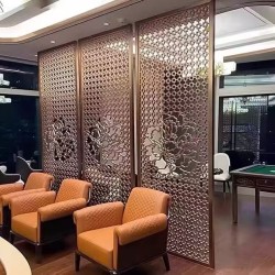  镂空金属屏风L169