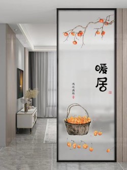 艺术玻璃屏风Y061