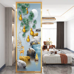 艺术玻璃屏风X053