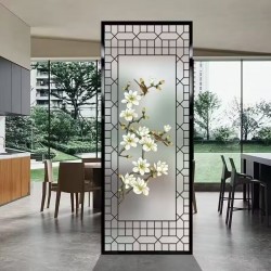艺术玻璃屏风Y159