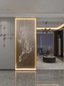 艺术玻璃屏风Y092