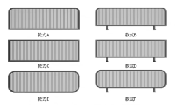 餐厅饭店矮隔断A045