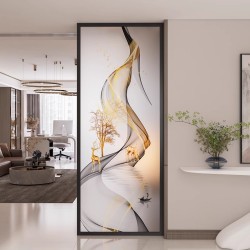 艺术玻璃屏风Y057