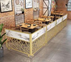 餐厅饭店矮隔断A091