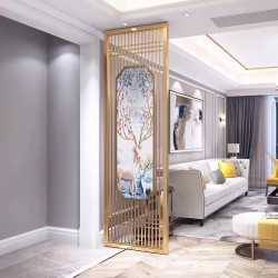 镂空金属屏风L122