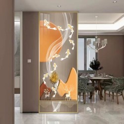 艺术玻璃屏风Y060