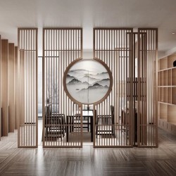 镂空金属屏风L037