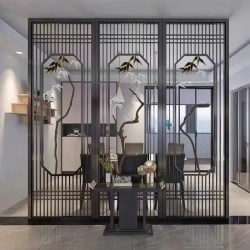  镂空金属屏风L197