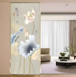 艺术玻璃屏风X140