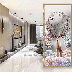 艺术玻璃屏风X077