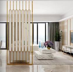 多层实木板隔断S020