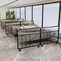 餐厅饭店矮隔断A214