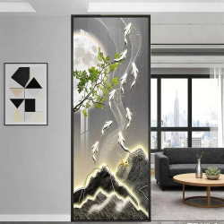 艺术玻璃屏风X038