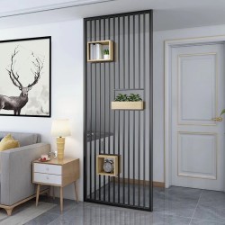 带置物板屏风W012