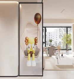 艺术玻璃屏风Y118