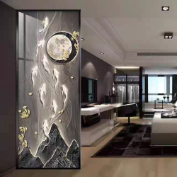 艺术玻璃屏风X027