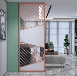 多层实木板隔断S005