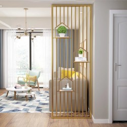 带置物板屏风W010