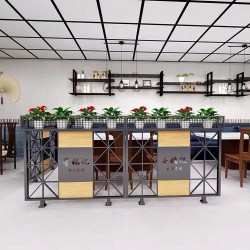  餐厅饭店矮隔断A067