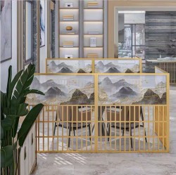  餐厅饭店矮隔断A063