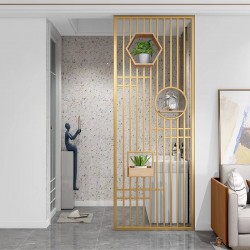 带置物板屏风W068