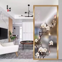 艺术玻璃屏风Y153