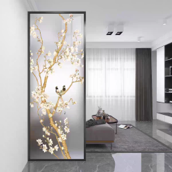 艺术玻璃屏风X117