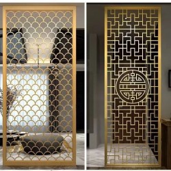  镂空金属屏风L182