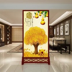 艺术玻璃屏风Y163