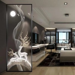 艺术玻璃屏风Y048