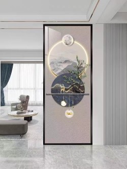 艺术玻璃屏风Y112