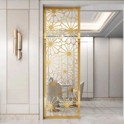  镂空金属屏风L159