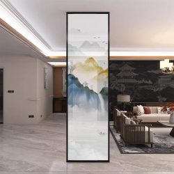 艺术玻璃屏风X086