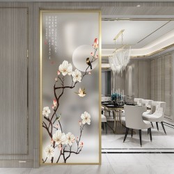 艺术玻璃屏风X122