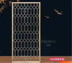  镂空金属屏风L153