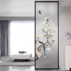 艺术玻璃屏风X123