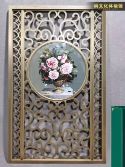  镂空金属屏风L161