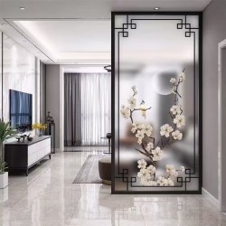 艺术玻璃屏风Y155