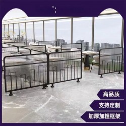 餐厅饭店矮隔断A216