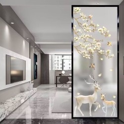 艺术玻璃屏风X070