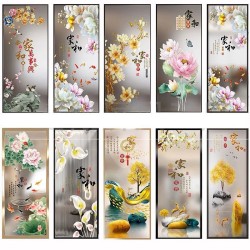 艺术玻璃屏风X003