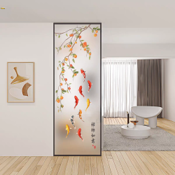 艺术玻璃屏风X030