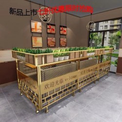 餐厅饭店矮隔断A079