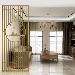 带装饰画屏风Z027