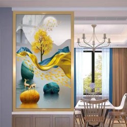 半截短款屏风D073