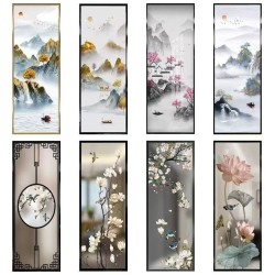 艺术玻璃屏风X010
