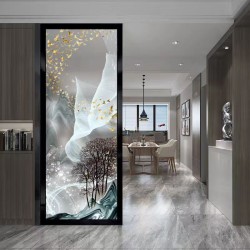 艺术玻璃屏风X108