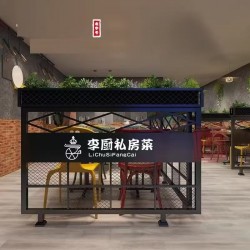 餐厅饭店矮隔断A165