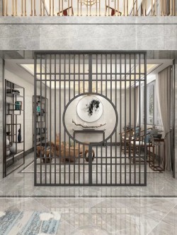 镂空金属屏风L067